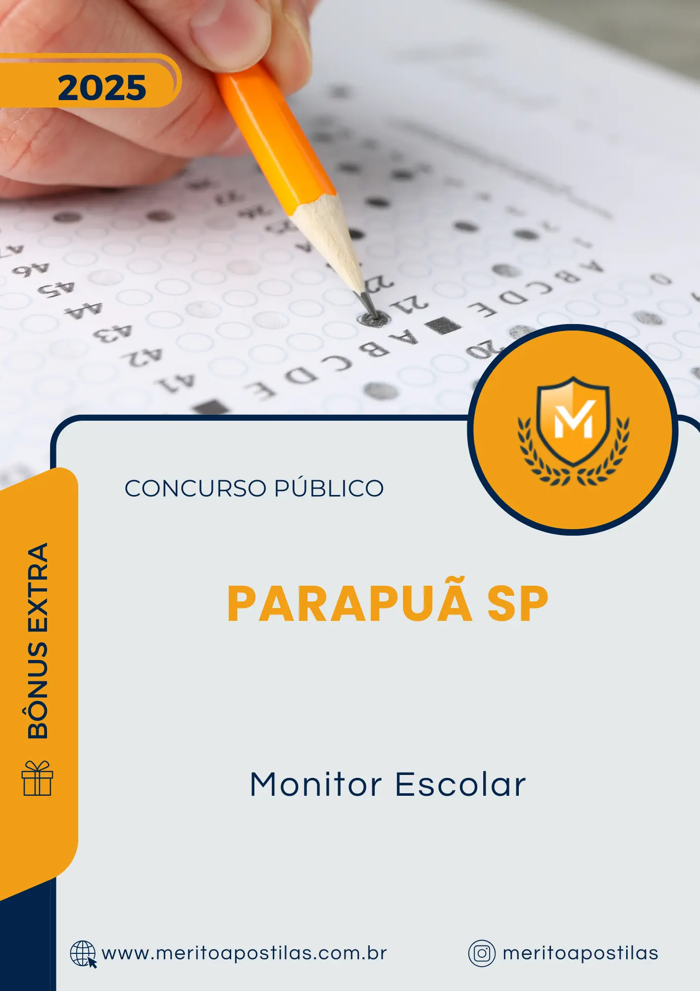 Apostila Monitor Escolar Prefeitura de Parapuã SP 2025