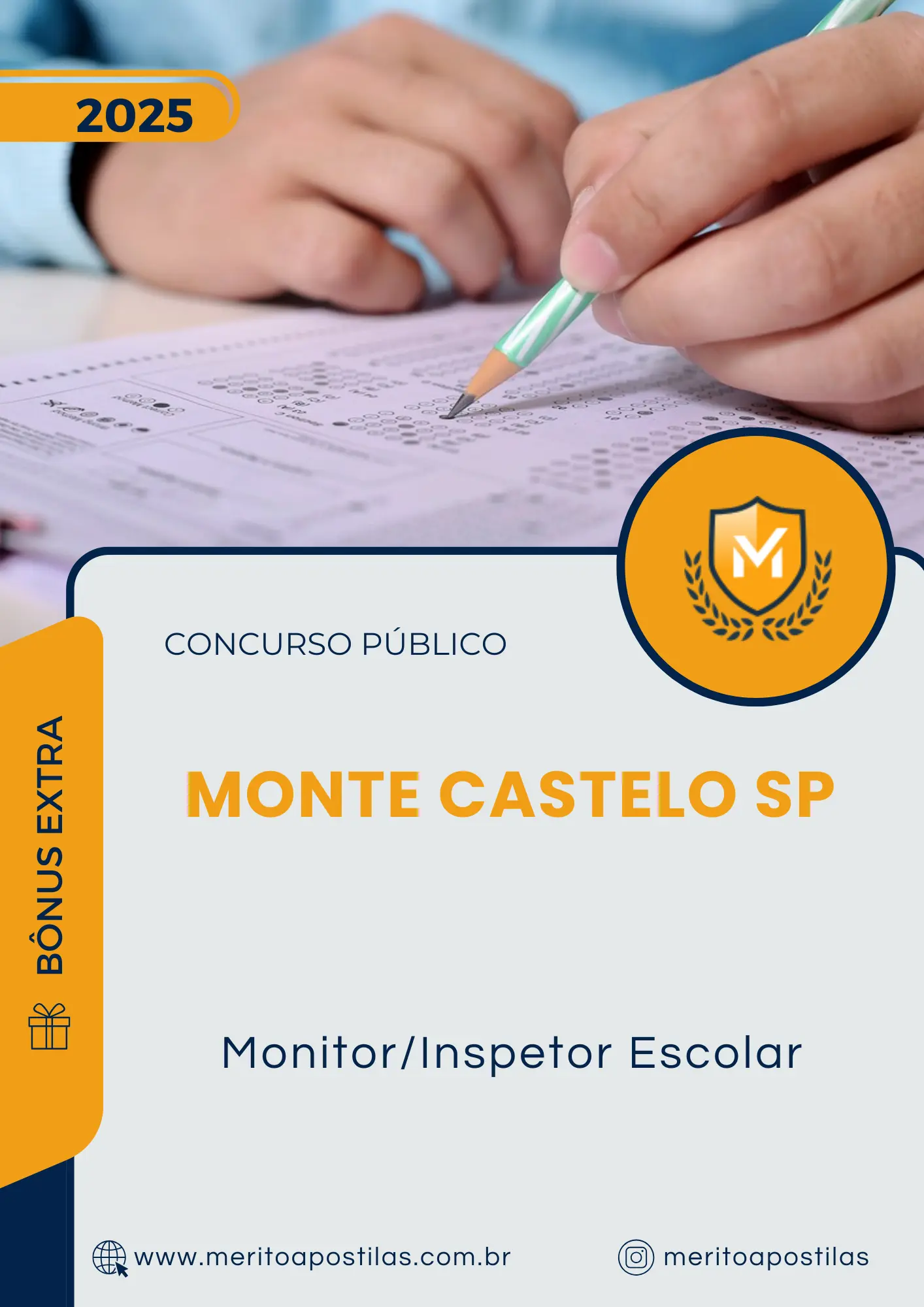 Apostila Monitor Inspetor Escolar Prefeitura de Monte Castelo SP 2025