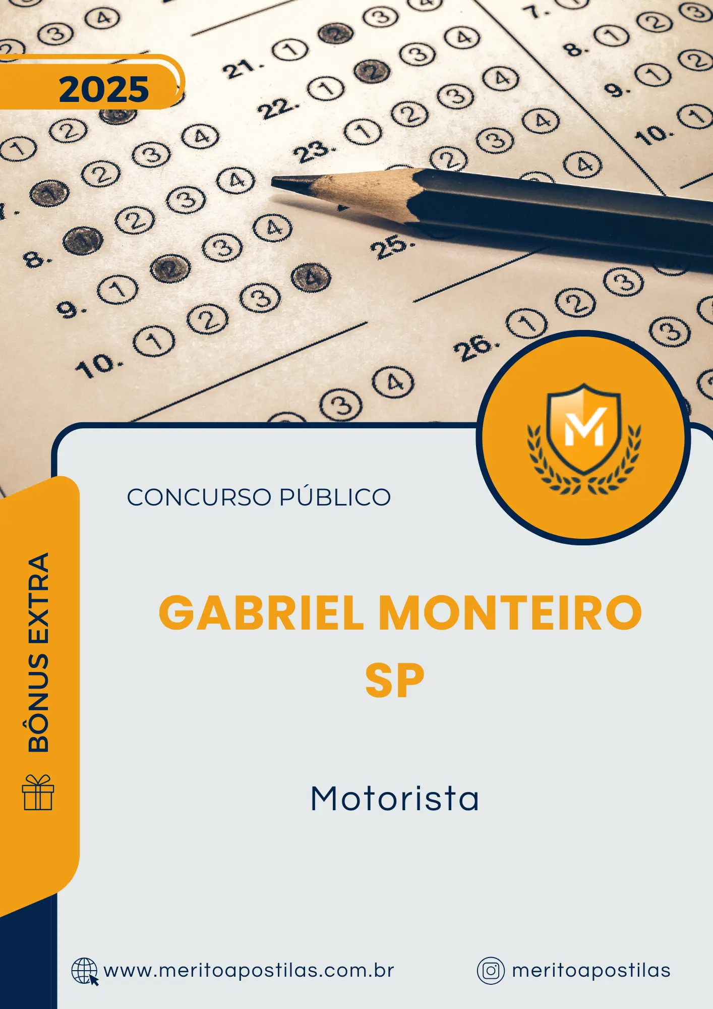 Apostila Motorista Prefeitura de Gabriel Monteiro SP 2025