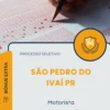 Apostila Motorista Prefeitura de São Pedro do Ivaí PR 2025