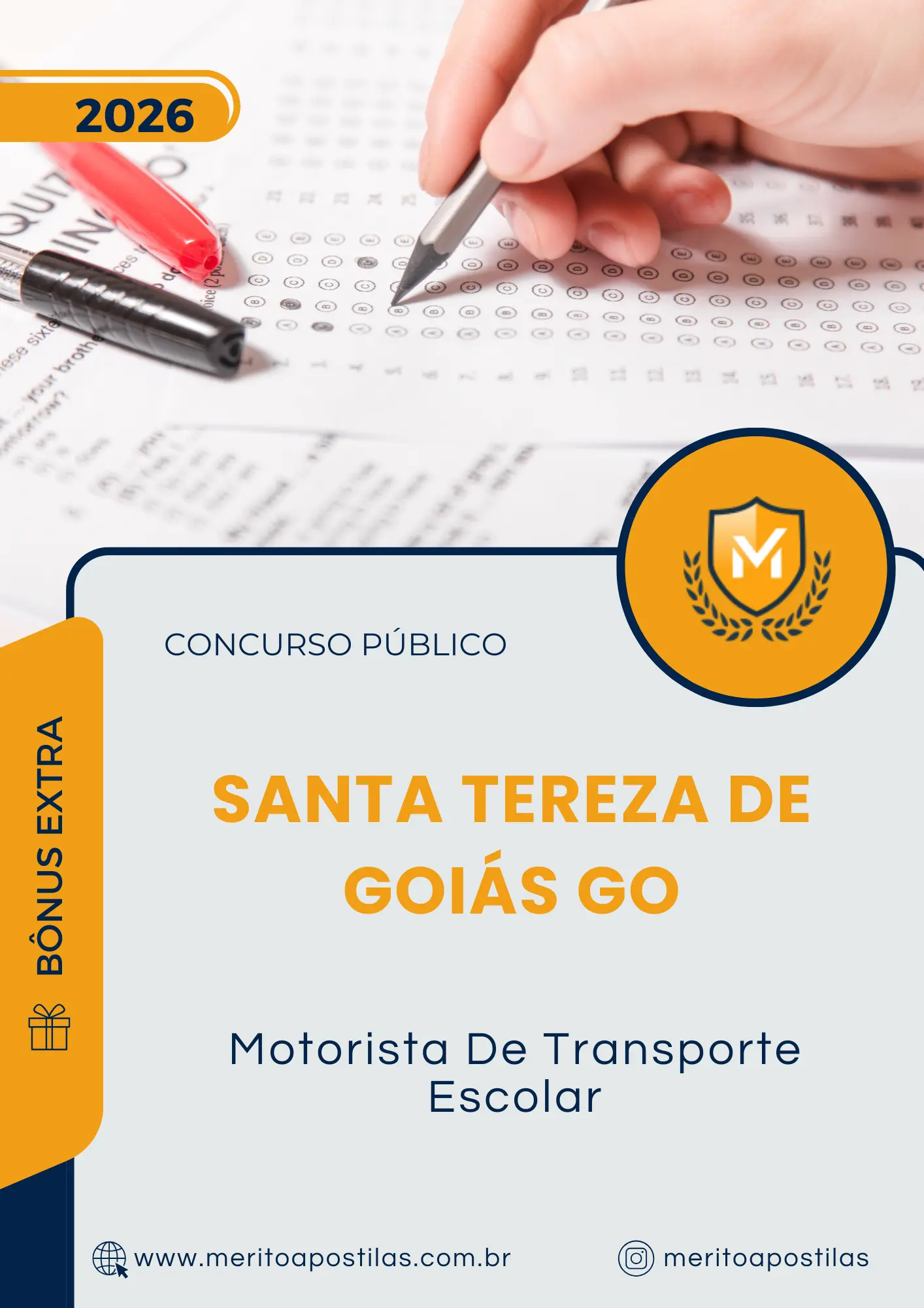 Apostila Motorista De Transporte Escolar Prefeitura de Santa Tereza de Goiás GO 2026