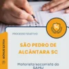 Apostila Motorista socorrista do SAMU Prefeitura de São Pedro de Alcântara SC 2025
