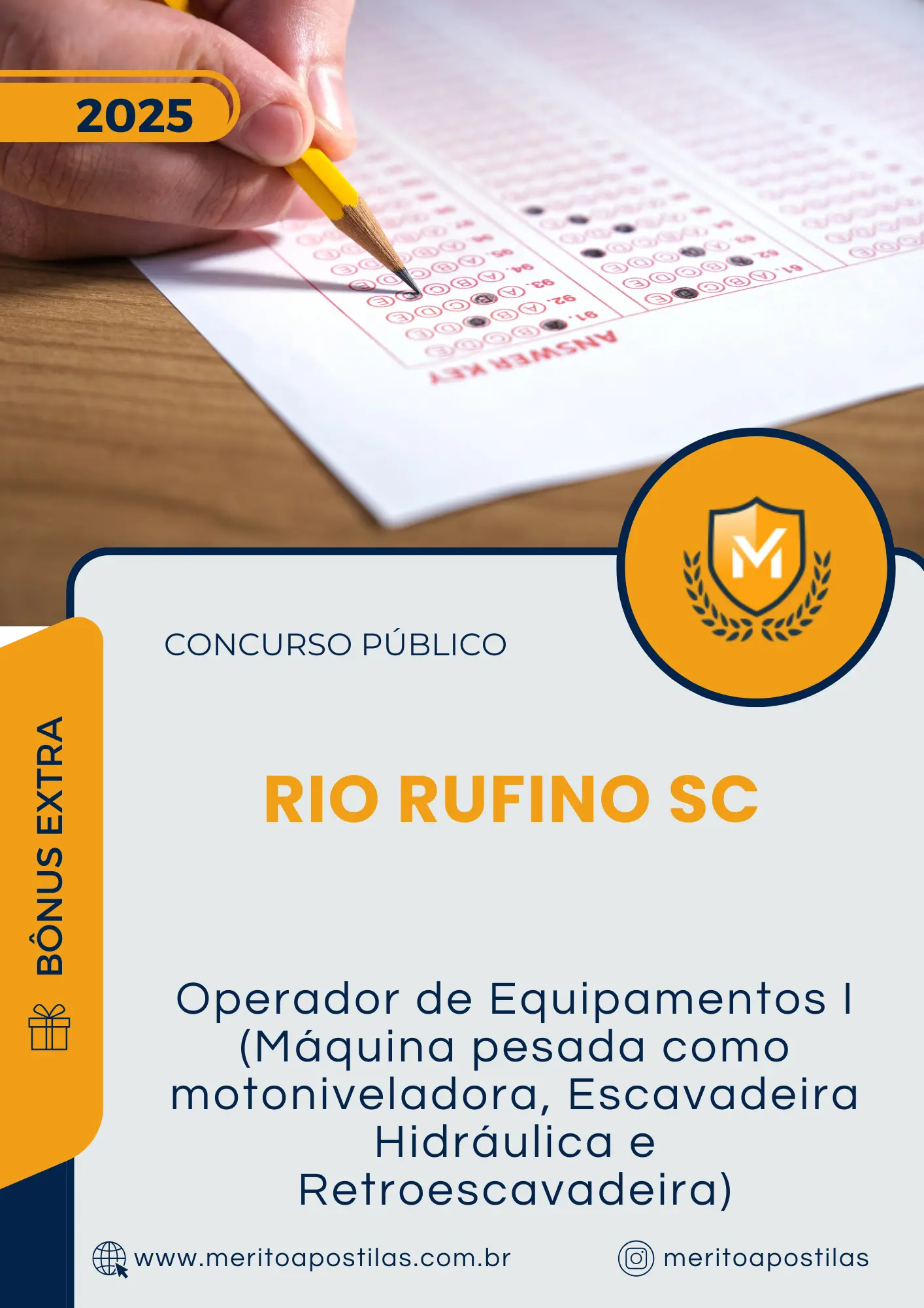 Apostila Operador de Equipamentos I Máquina pesada como motoniveladora Escavadeira Hidráulica e Retroescavadeira Prefeitura de Rio Rufino SC 2025