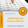 Apostila Operador de Máquinas Prefeitura de Paulo Lopes SC 2025
