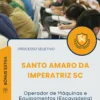 Apostila Operador de Máquinas e Equipamentos Escavadeira Prefeitura de Santo Amaro da Imperatriz SC 2025