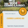 Apostila Operário Especializado Prefeitura de Cerro Largo RS 2025