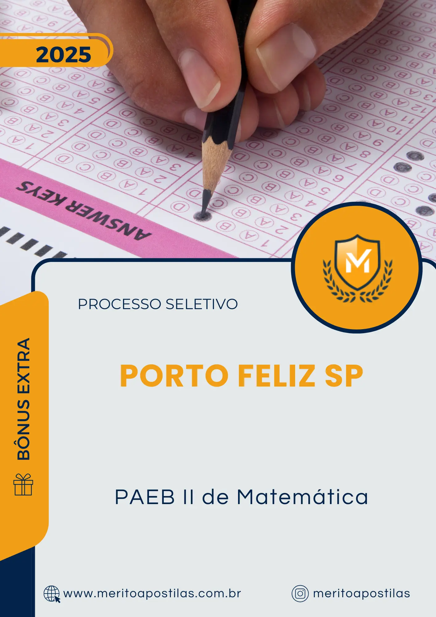 Apostila PAEB II de Matemática Prefeitura de Porto Feliz SP 2025