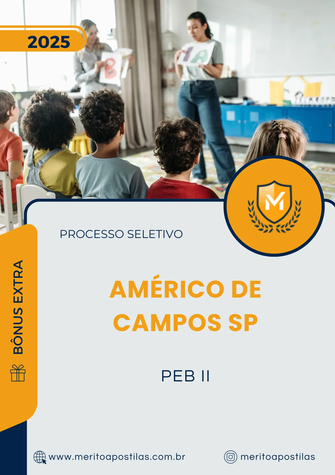 Apostila PEB II Prefeitura de Américo de Campos SP 2025