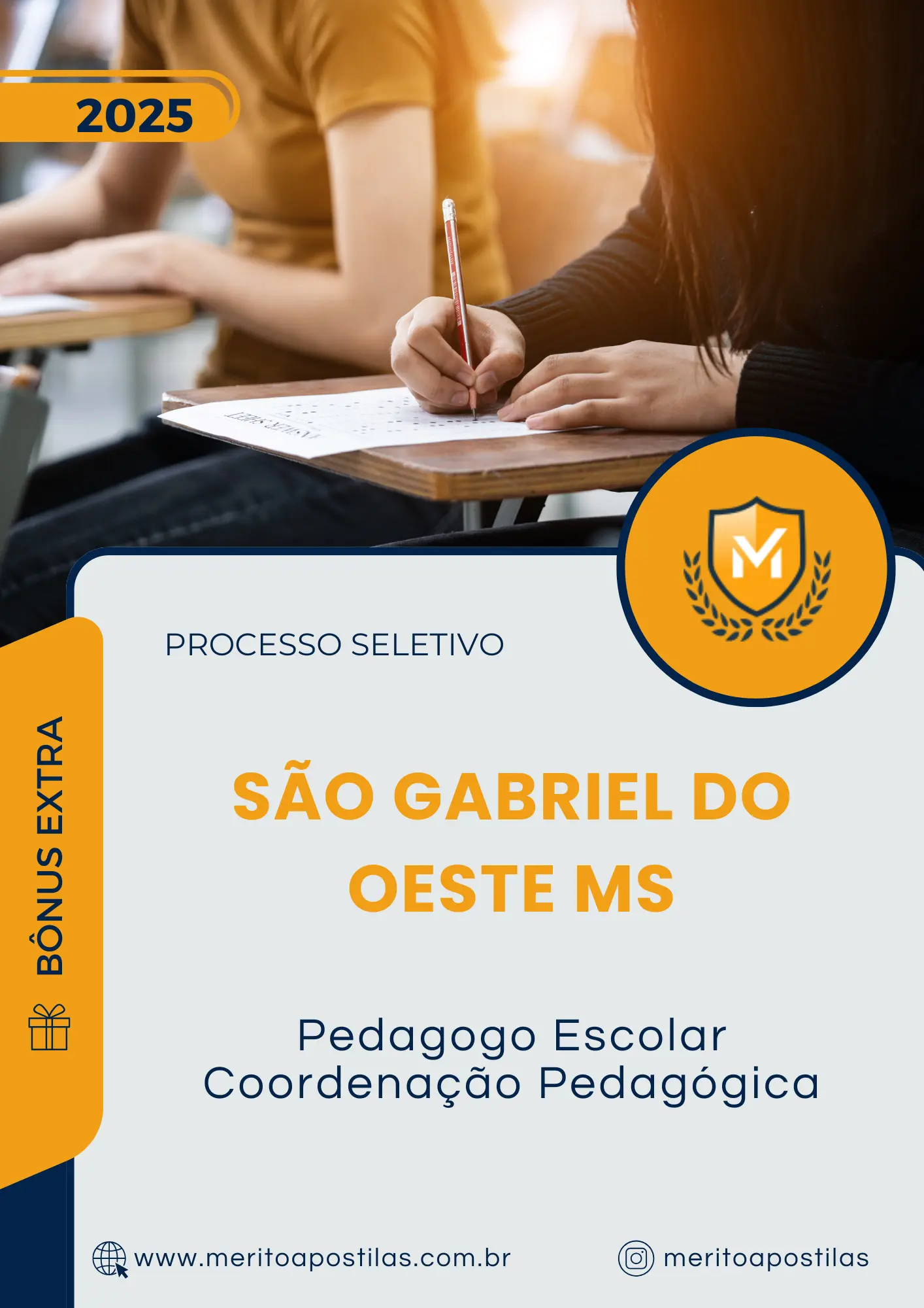 Apostila Pedagogo Escolar Coordenação Pedagógica Prefeitura de São Gabriel do Oeste MS 2025