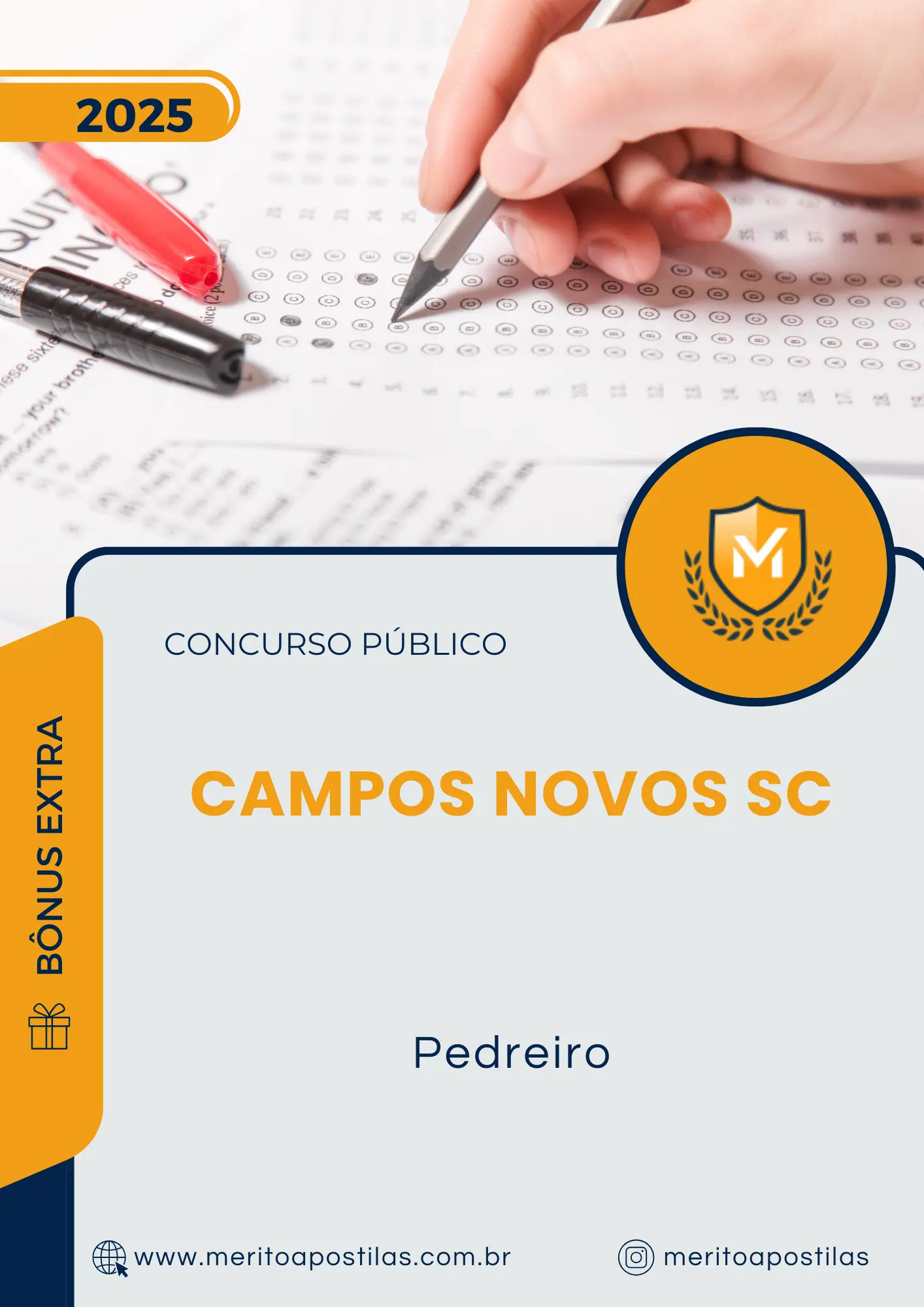 Apostila Pedreiro Prefeitura de Campos Novos SC 2025