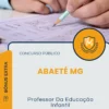 Apostila Professor Da Educação Infantil Prefeitura de Abaeté MG 2026
