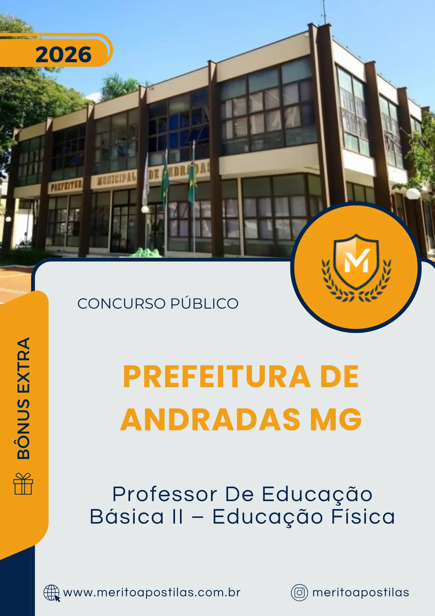 Apostila Professor De Educação Básica II Educação Física Prefeitura de Andradas MG 2026