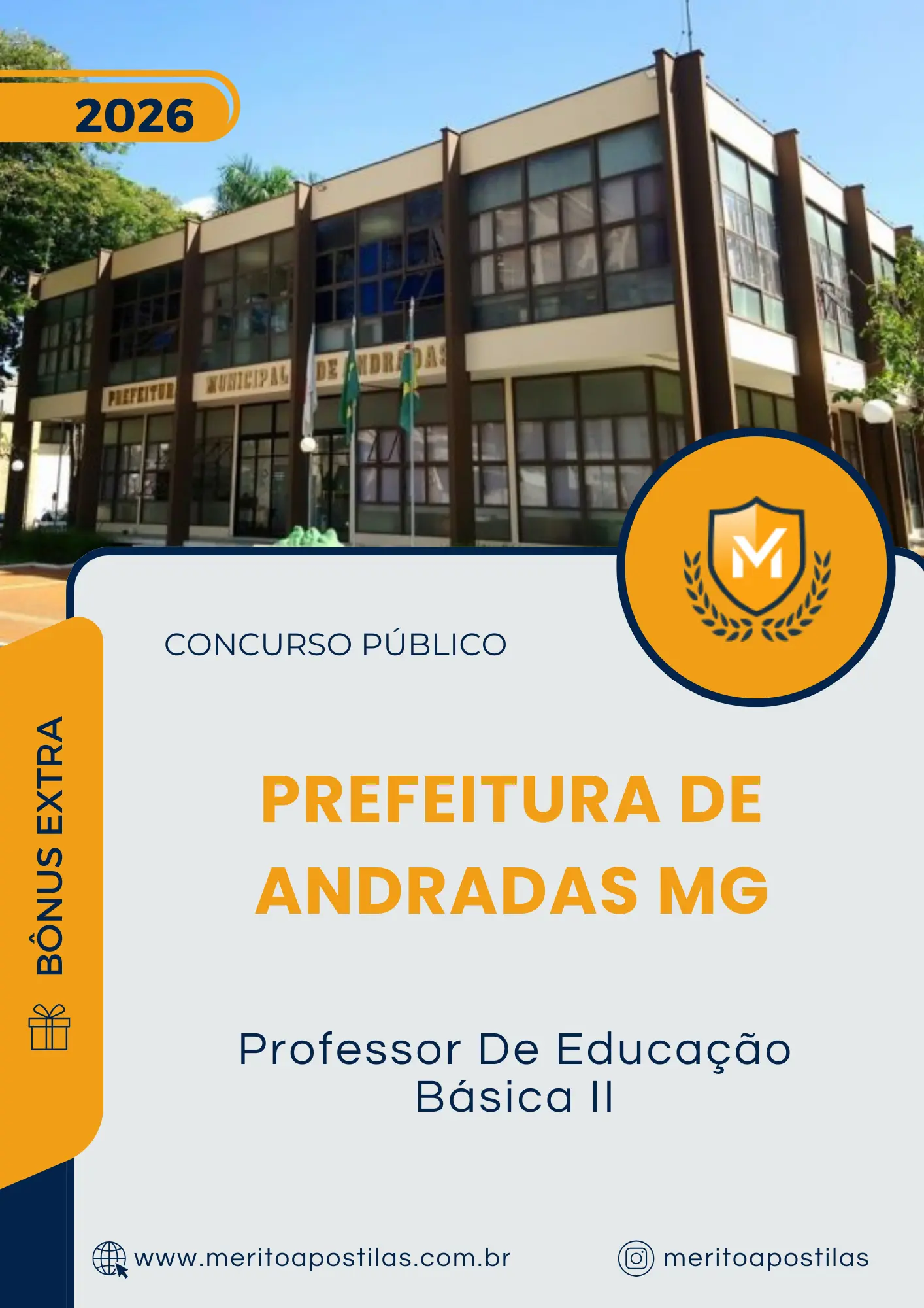 Apostila Professor De Educação Básica II Prefeitura de Andradas MG 2026