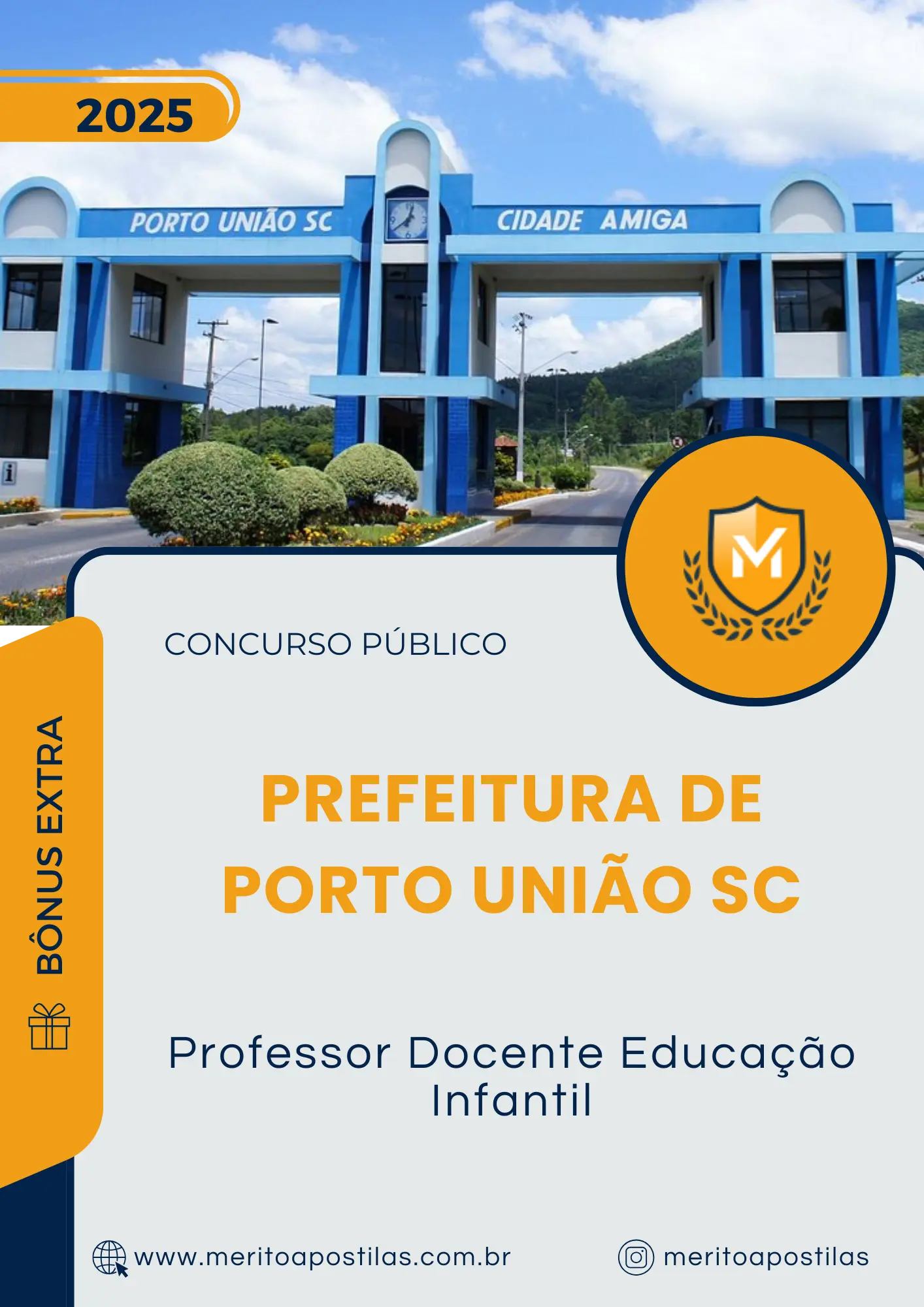Apostila Professor Docente Educação Infantil Prefeitura de Porto União SC 2025