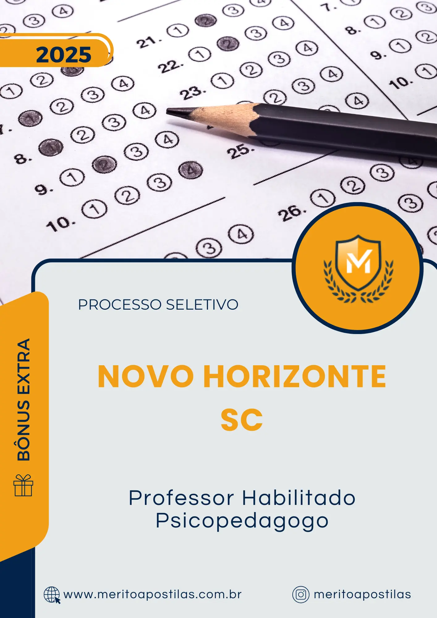 Apostila Professor Habilitado Psicopedagogo Prefeitura de Novo Horizonte SC 2025