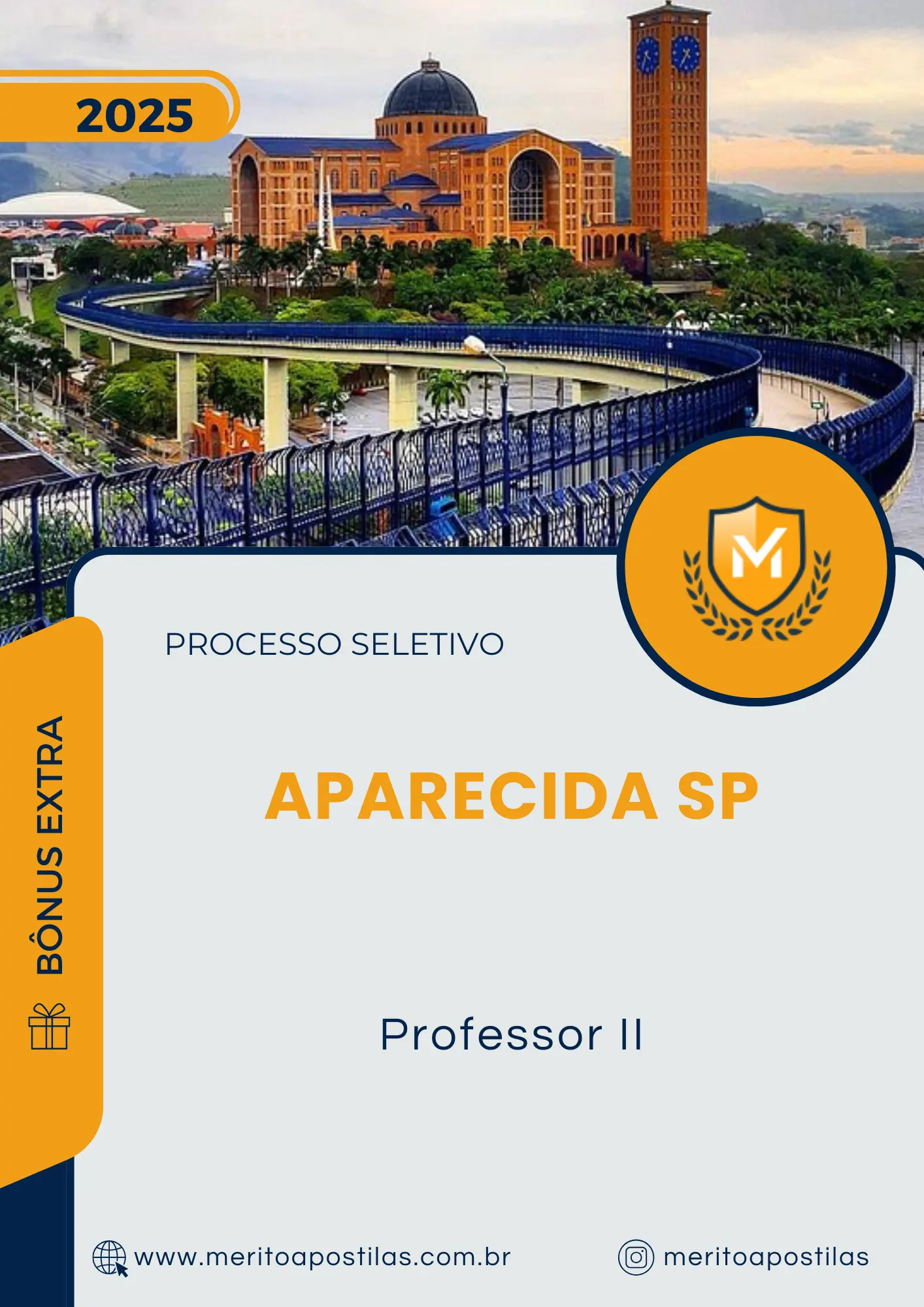 Apostila Professor II Prefeitura de Aparecida SP 2025