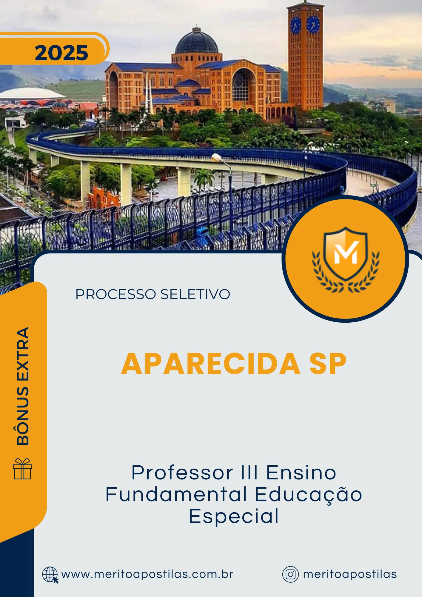 Apostila Professor III Ensino Fundamental Educação Especial Prefeitura de Aparecida SP 2025