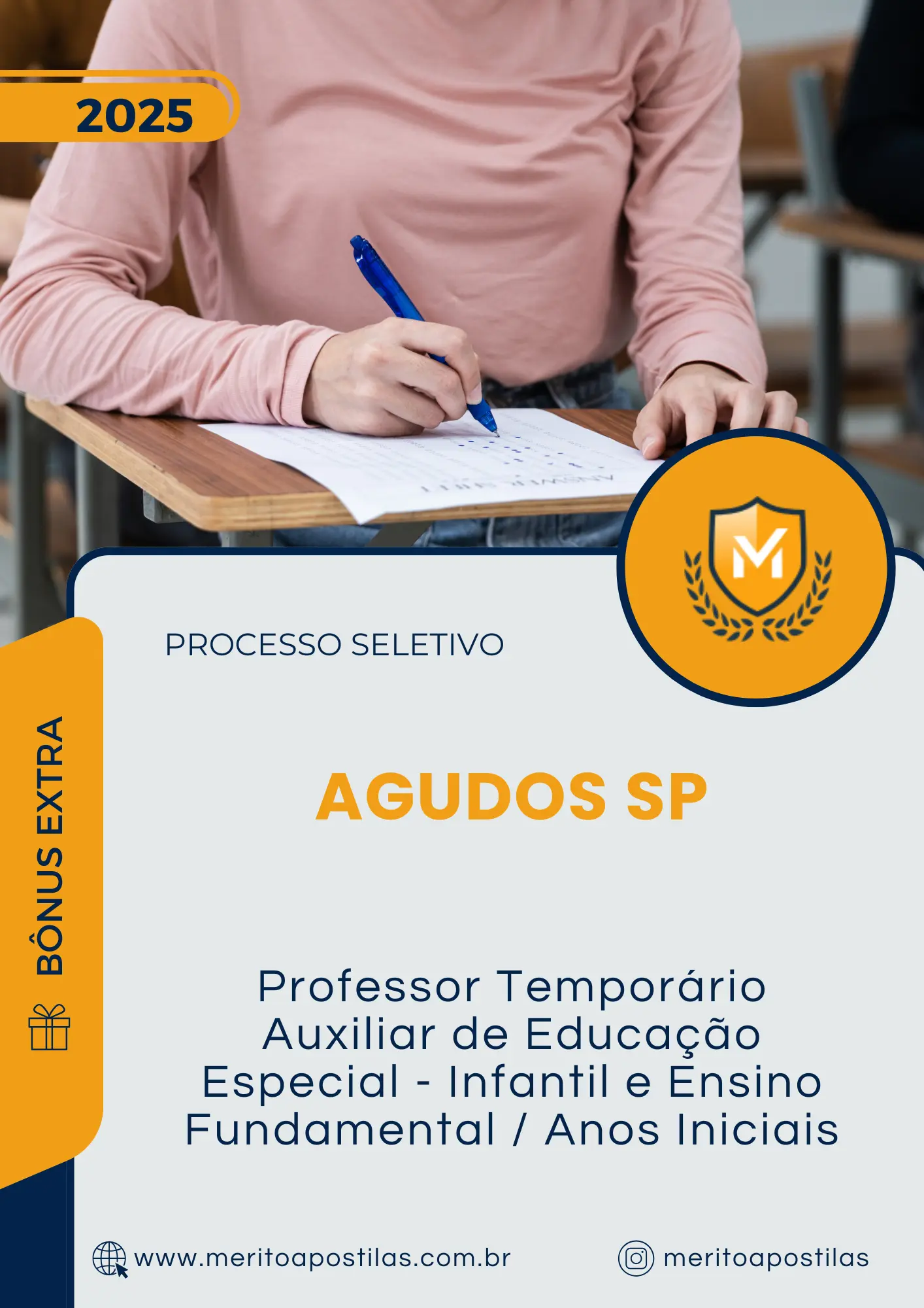 Apostila Professor Temporário Auxiliar de Educação Especial Infantil e Ensino Fundamental Anos Iniciais Prefeitura de Agudos SP 2025