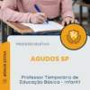 Apostila Professor Temporário de Educação Básica Infantil Prefeitura de Agudos SP 2025
