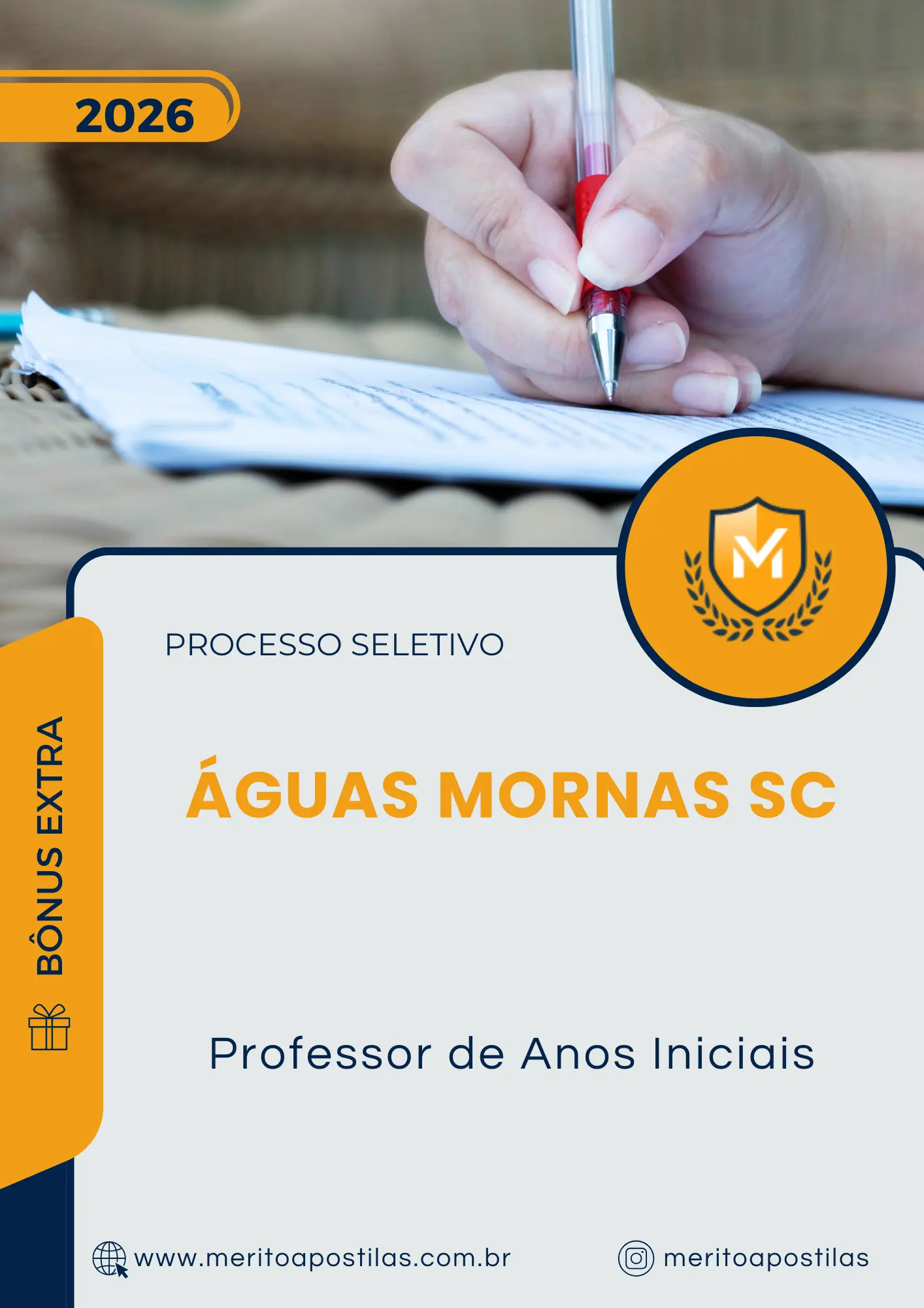 Apostila Professor de Anos Iniciais Prefeitura de Águas Mornas SC 2026
