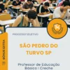 Apostila Professor de Educação Básica I Creche Prefeitura de São Pedro do Turvo SP 2025