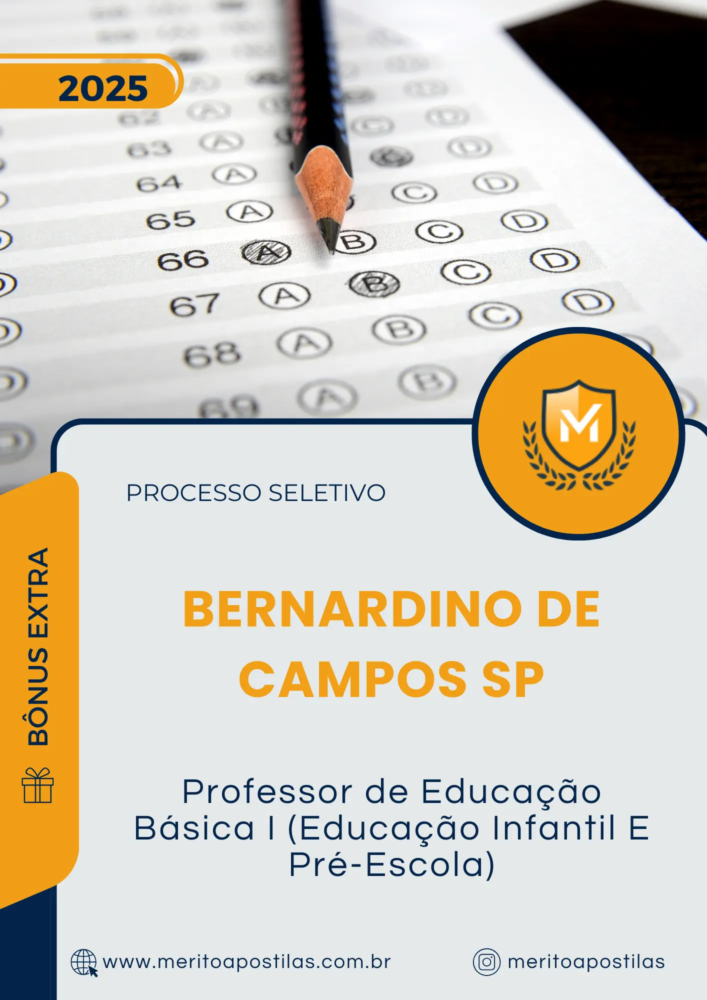 Apostila Professor de Educação Básica I Educação Infantil E Pré Escola Prefeitura de Bernardino de Campos SP 2025