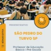 Apostila Professor de Educação Básica I Pré Escola Prefeitura de São Pedro do Turvo SP 2025