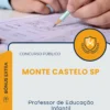 Apostila Professor de Educação Infantil Prefeitura de Monte Castelo SP 2025