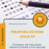 Apostila Professor de Educação Infantil Creche e Pré escola Prefeitura de Pirapora do Bom Jesus SP 2025
