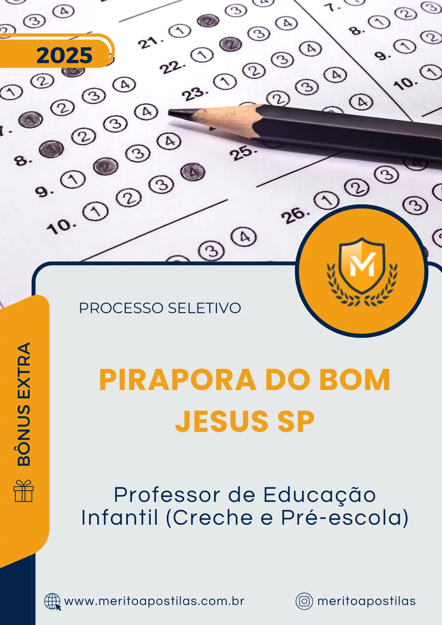 Apostila Professor de Educação Infantil Creche e Pré escola Prefeitura de Pirapora do Bom Jesus SP 2025