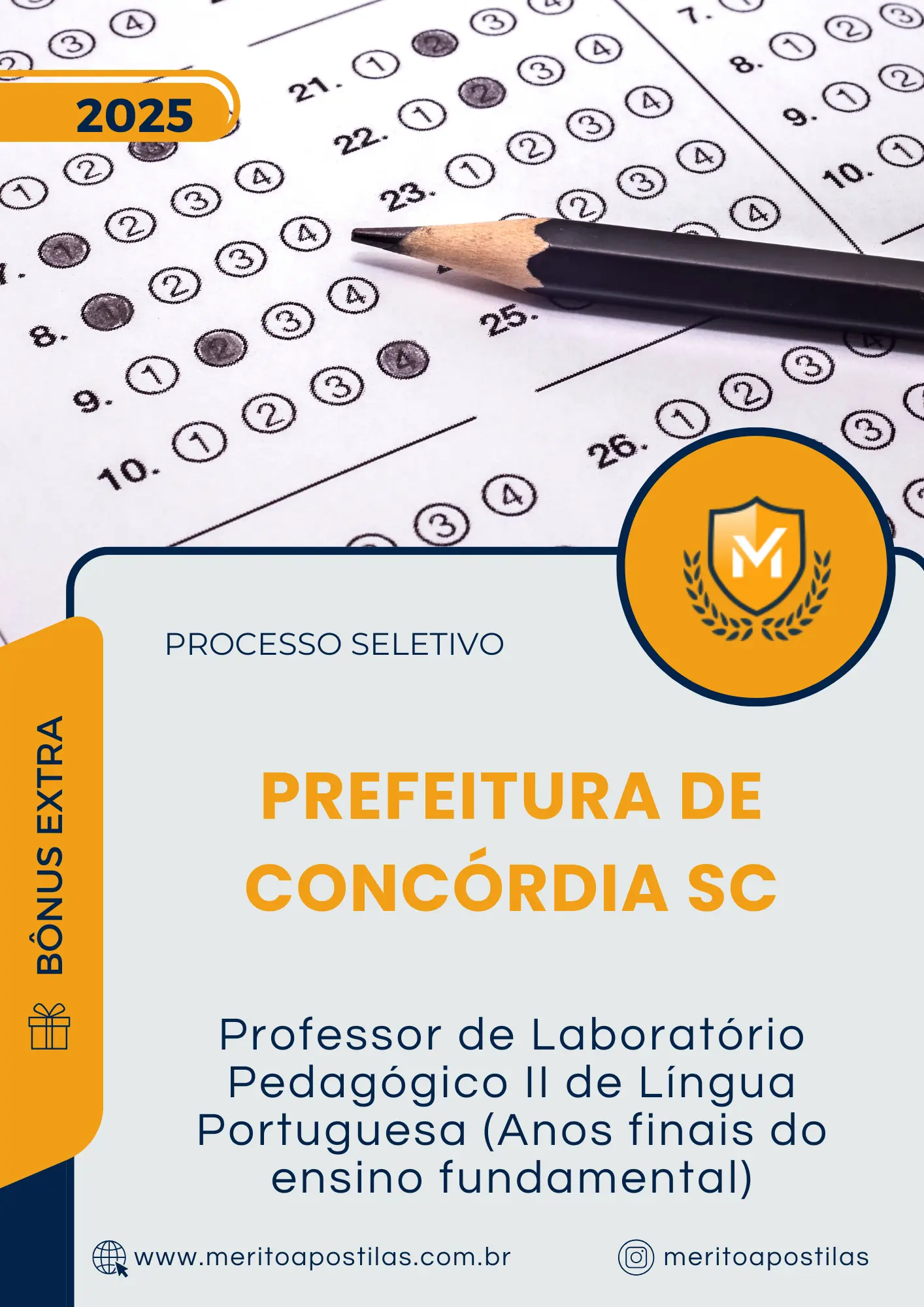 Apostila Professor de Laboratório Pedagógico II de Língua Portuguesa Anos finais do ensino fundamental Prefeitura de Concórdia SC 2025