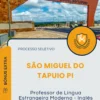 Apostila Professor de Língua Estrangeira Moderna Inglês Prefeitura de São Miguel do Tapuio PI 2025