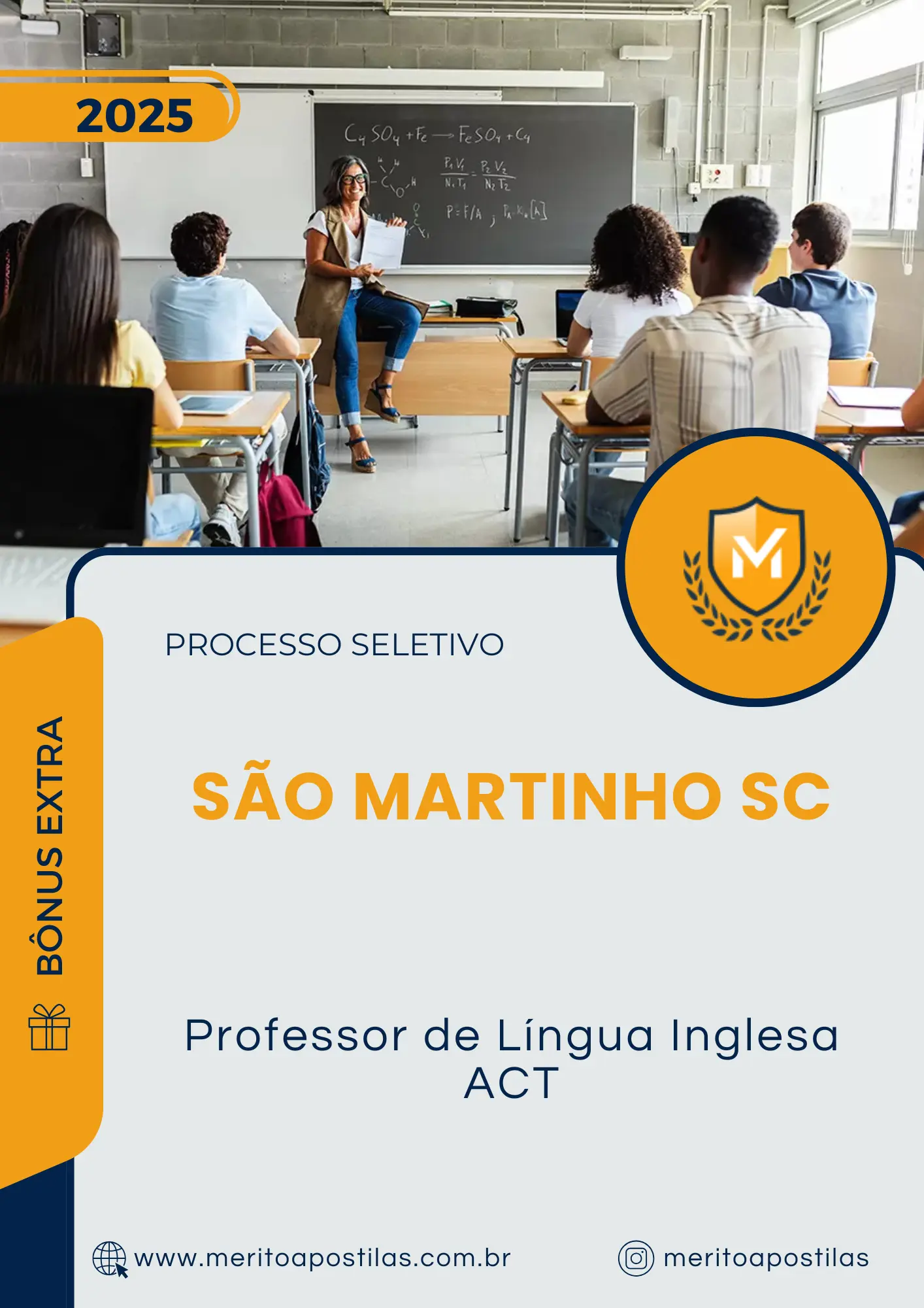 Apostila Professor de Língua Inglesa ACT Prefeitura de São Martinho SC 2025