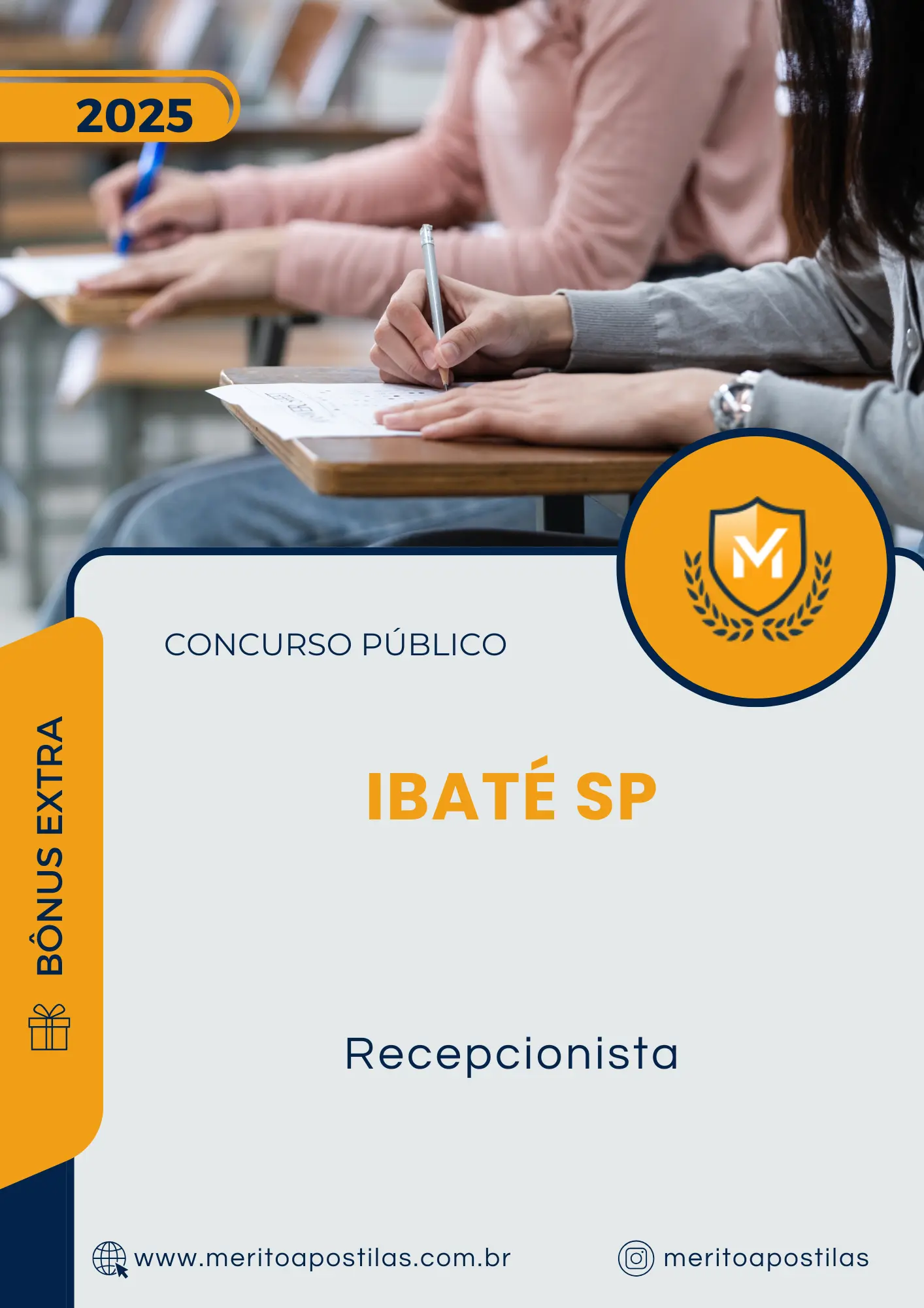 Apostila Recepcionista Câmara de Ibaté SP 2025