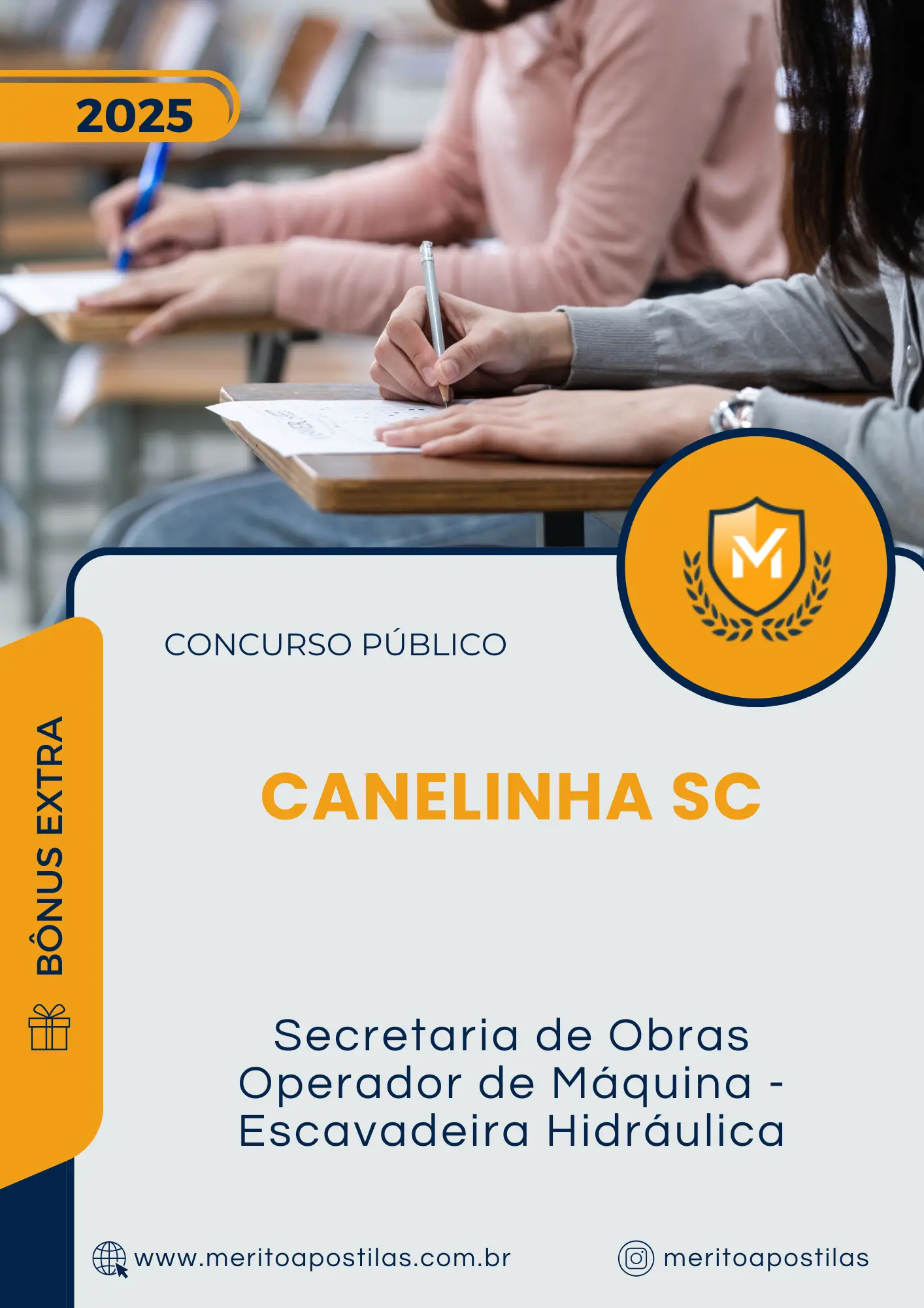 Apostila Secretaria de Obras Operador de Máquina Escavadeira Hidráulica Prefeitura de Canelinha SC 2025