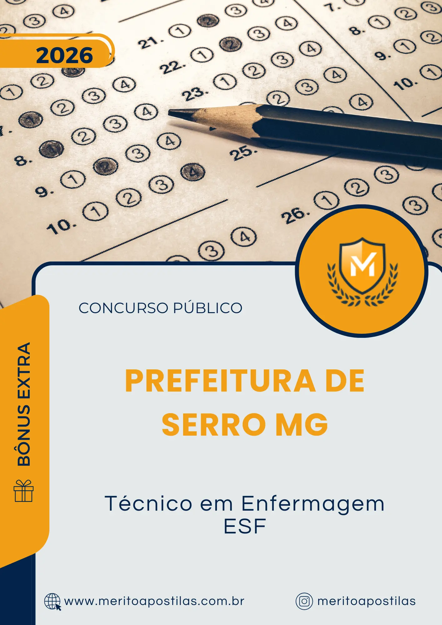 Apostila Técnico em Enfermagem ESF Prefeitura de Serro MG 2026