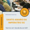 Apostila Técnico em Saúde Bucal ESF Prefeitura de Santo Amaro da Imperatriz SC 2025