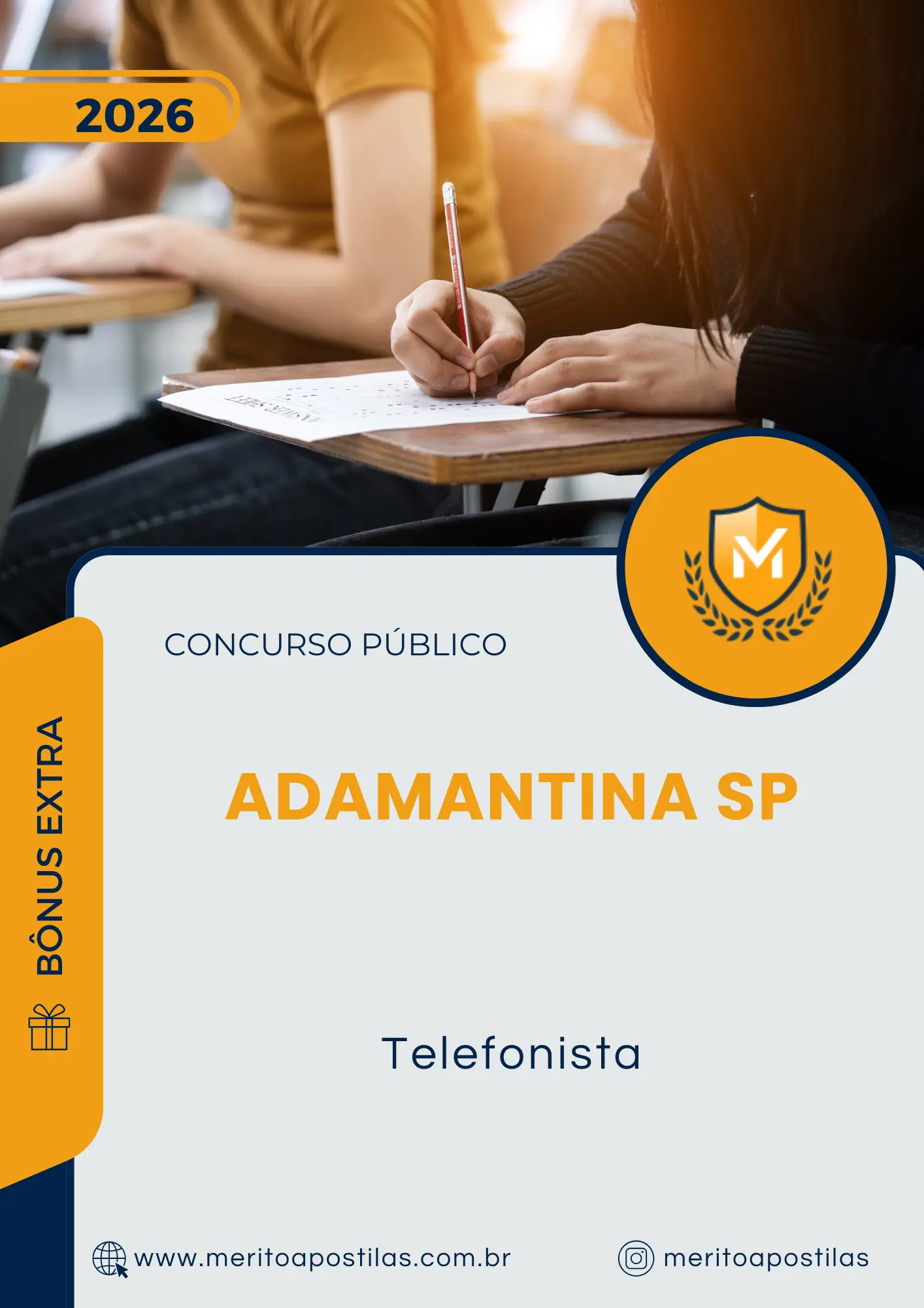 Apostila Telefonista Prefeitura de Adamantina SP 2026