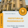 Apostila Vice Diretor de Unidade Escolar Prefeitura de Pederneiras SP 2025