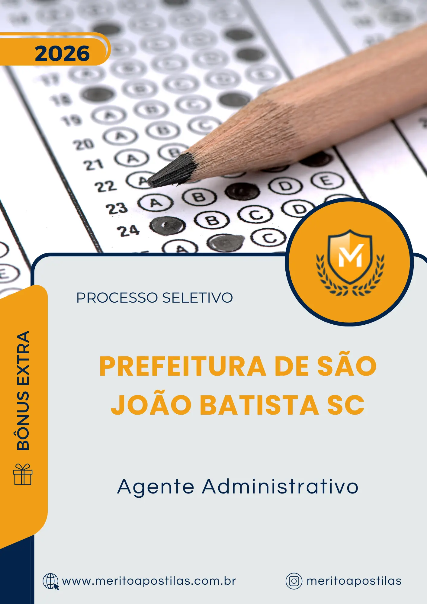 Apostila Agente Administrativo Prefeitura de São João Batista SC 2026
