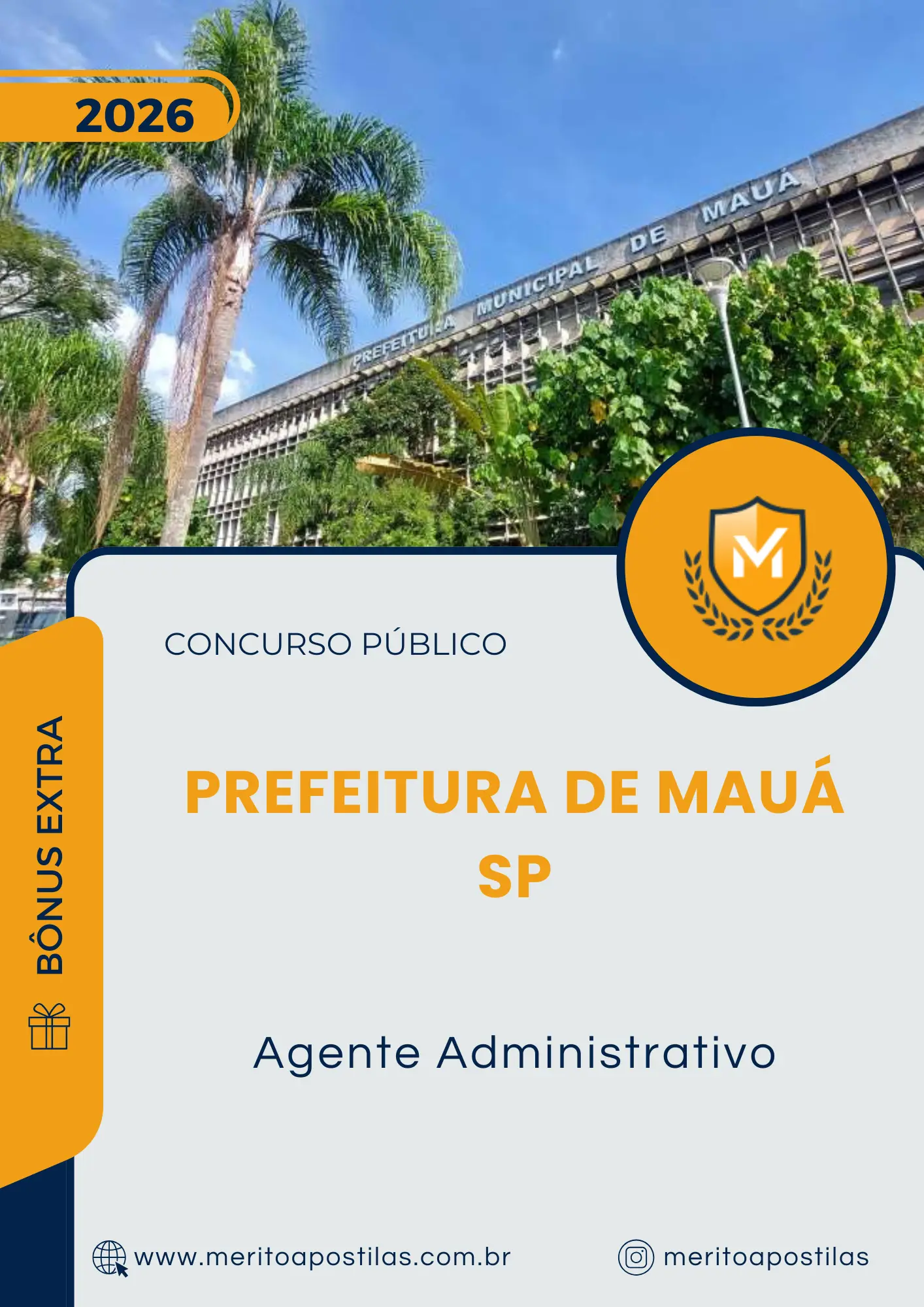 Apostila Agente Administrativo Prefeitura de Mauá SP 2026