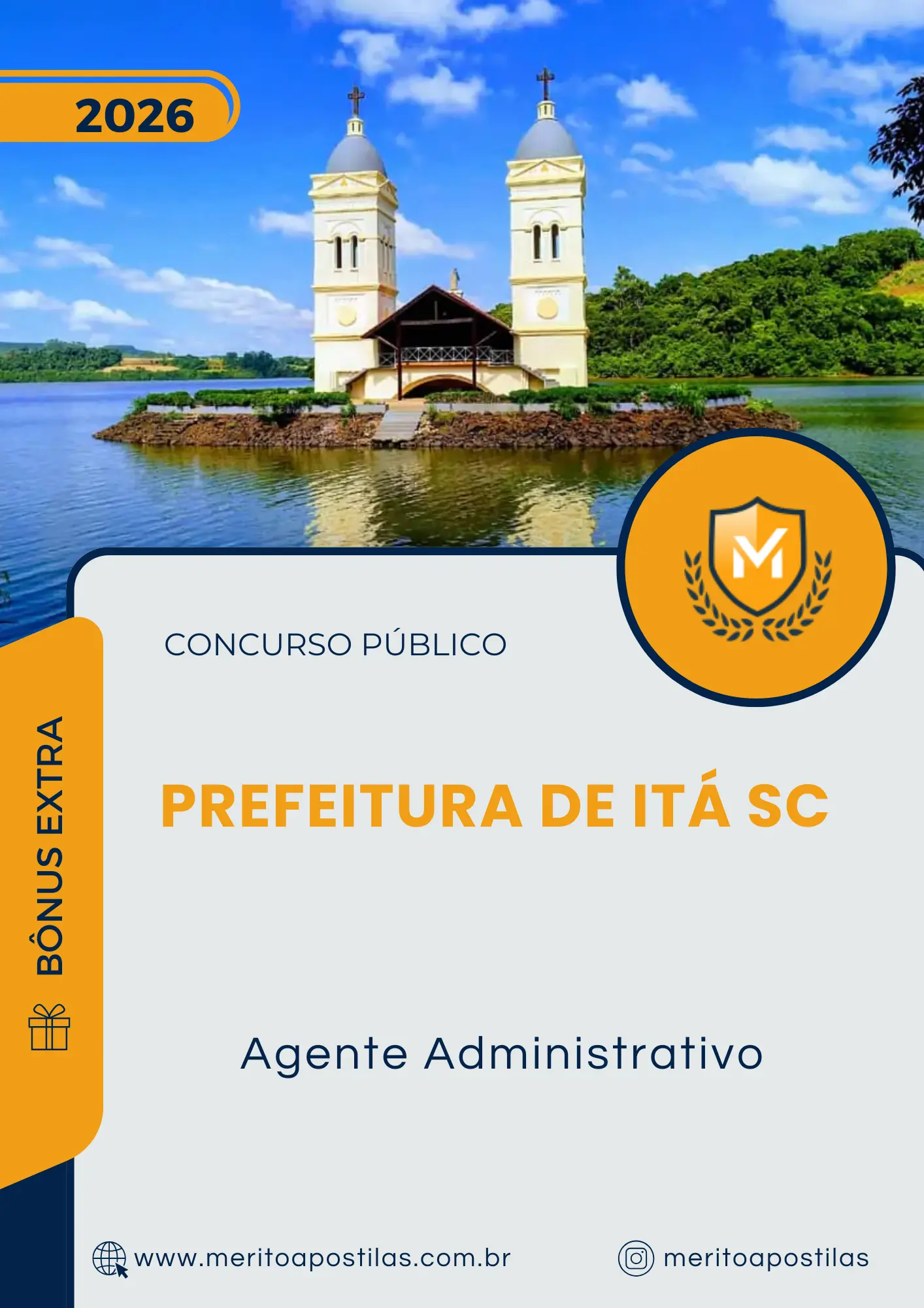 Apostila Agente Administrativo Prefeitura de Itá SC 2026