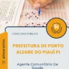 Apostila Agente Comunitário De Saúde Prefeitura de Porto Alegre do Piauí PI 2026
