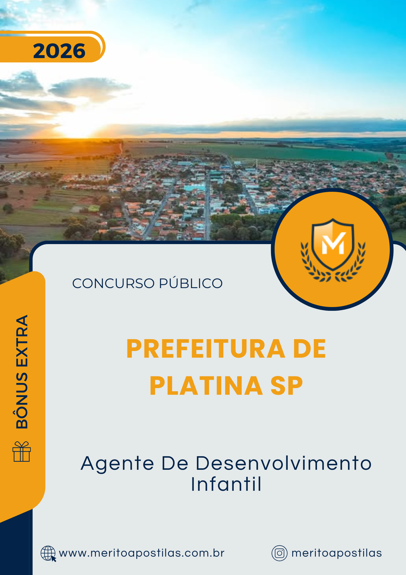 Apostila Agente De Desenvolvimento Infantil Prefeitura de Platina SP 2026