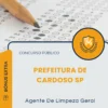Apostila Agente De Limpeza Geral Prefeitura de Cardoso SP 2026