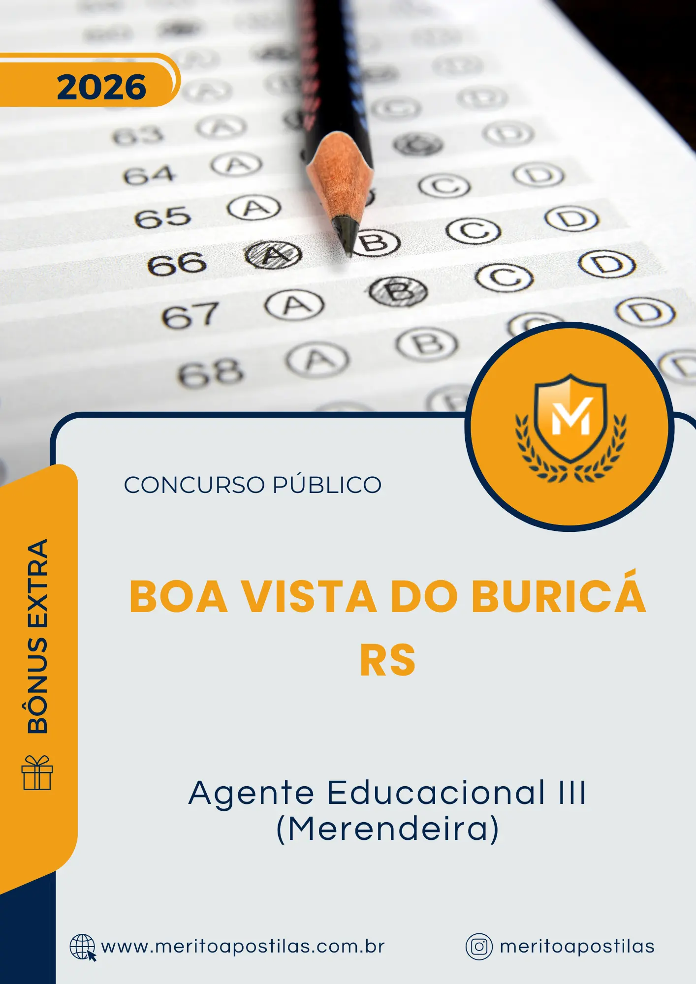 Apostila Agente Educacional III Merendeira Prefeitura de Boa Vista do Buricá RS 2026