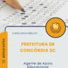 Apostila Agente de Apoio Educacional Prefeitura de Concórdia SC 2026