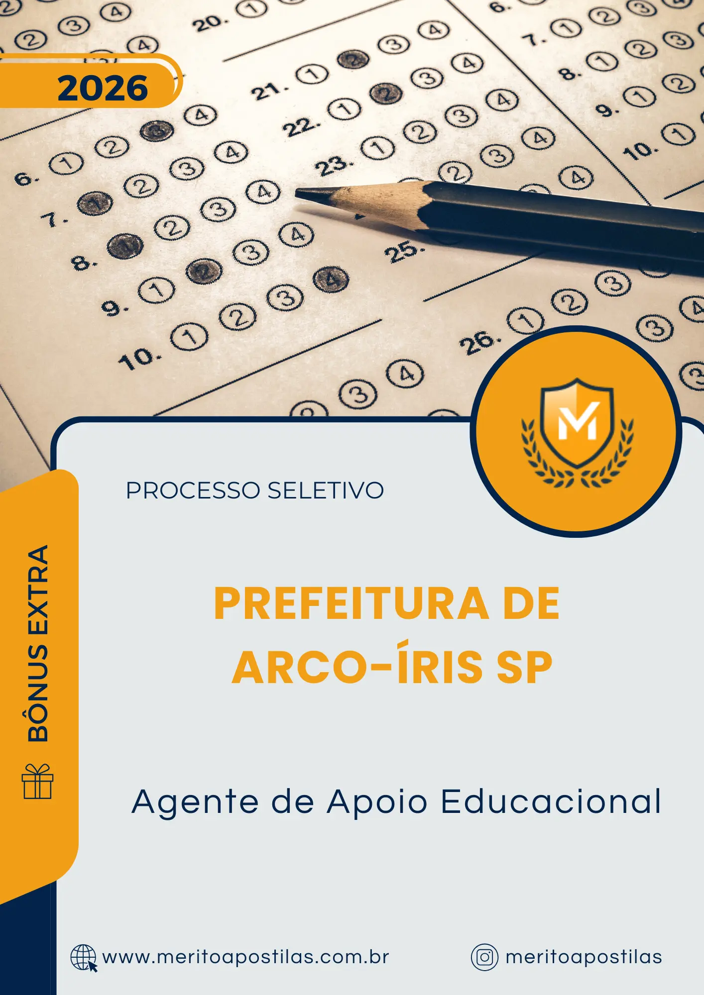 Apostila Agente de Apoio Educacional Prefeitura de Arco-Íris SP 2026