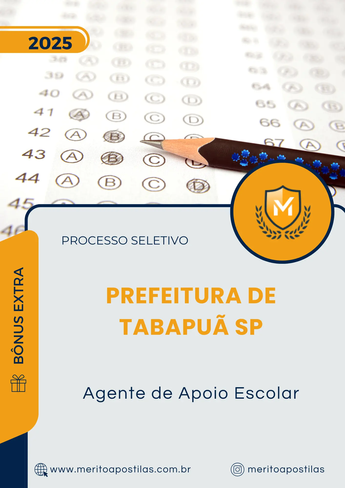 Apostila Agente de Apoio Escolar Prefeitura de Tabapuã SP 2025