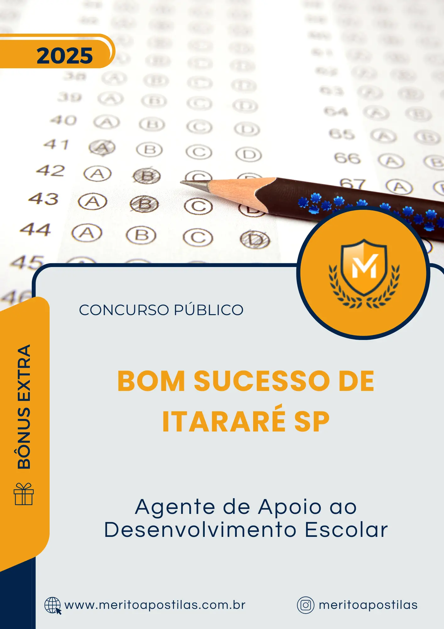 Apostila Agente de Apoio ao Desenvolvimento Escolar Prefeitura de Bom Sucesso de Itararé SP 2025